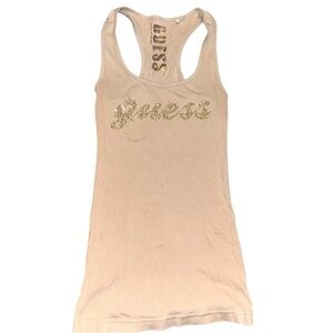 Vintage y2k GUESS rhinestone tank top